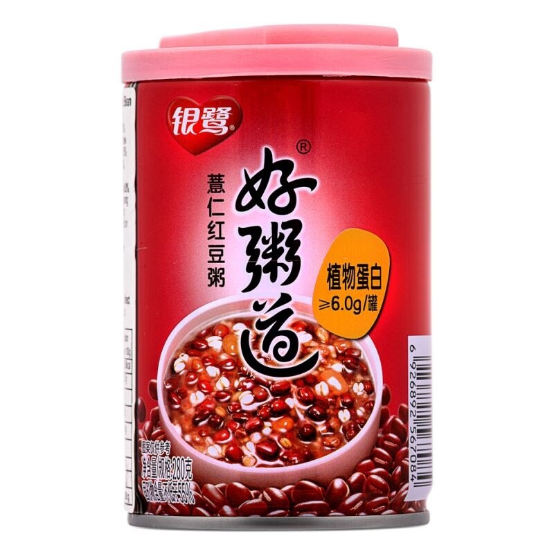 YL Mixed Congee Barley Red Bean 银鹭好粥道薏仁红豆粥 280g