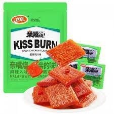 WL Kiss Burn Gluten Snacks- Spicy Chicken 衛龍親嘴燒-麥辣雞汁 260g
