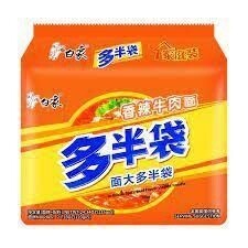 BX Noodle Spicy Beef 白象多半袋香辣牛肉味面 5 Packs