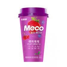 XPP Meco Tea Drink - Cheery &amp; Berry 香飘飘蜜谷果汁茶-樱桃莓莓 400ml
