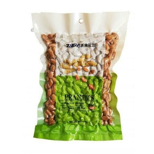 Zheng Ye Dried Peanuts w/Skins 正業花生 400g
