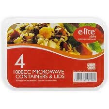 Elite 1000cc Containers 4 pcs