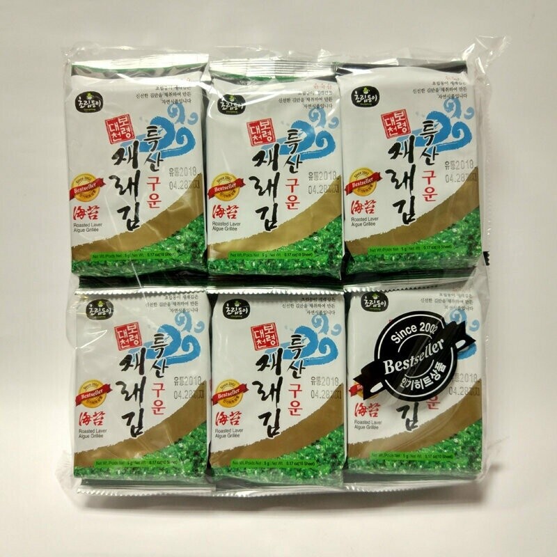 choripdong  Roasted Laver 韩国紫菜 5G x 12 packs