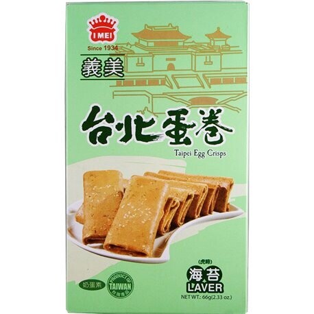 Imei Taipec Crips Laver 义美台北蛋卷-海苔 66g