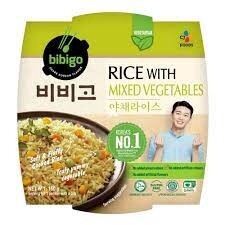 CJ Bibigo Cooked Rice with Mixed Vegetable 160G