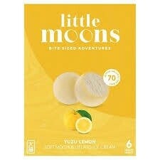 Little Moons Yuzu Lemon Mochi Ice Cream 小月亮冰淇淋米糍-柚子柠檬  6 x 32g