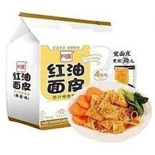 BJ Broad Noodle (4pcs) - Sesame 阿寬紅油面皮 - 麻酱(4袋裝) 460g