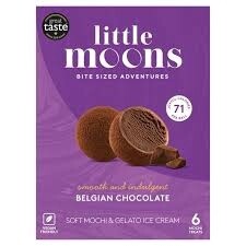 Little Moons Belgian Chocolate Mochi Ice Cream 6 x 32g