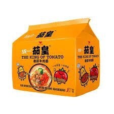 Unif Noodle King Tomato - Beef  统一茄皇牛肉面 126g x 5