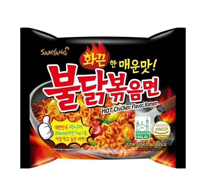 Samyang Hot Chicken Flavor Ramen 三养火辣鸡拌面  140g
