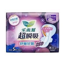 Laurier Sanitary Towels Night Use 10pcs 乐而雅10片装超瞬吸夜用 300mm