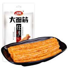 WL LATIAO (Gluten Strips) - Hot 衛龍大麵筋 - 香辣味  400g
