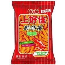 Qishi Prawn Crackers Spicy 上好佳鲜虾条辣 40g