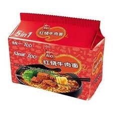 Unif Noodle - Roasted Beef 統一紅燒牛肉麵 (108gx5)