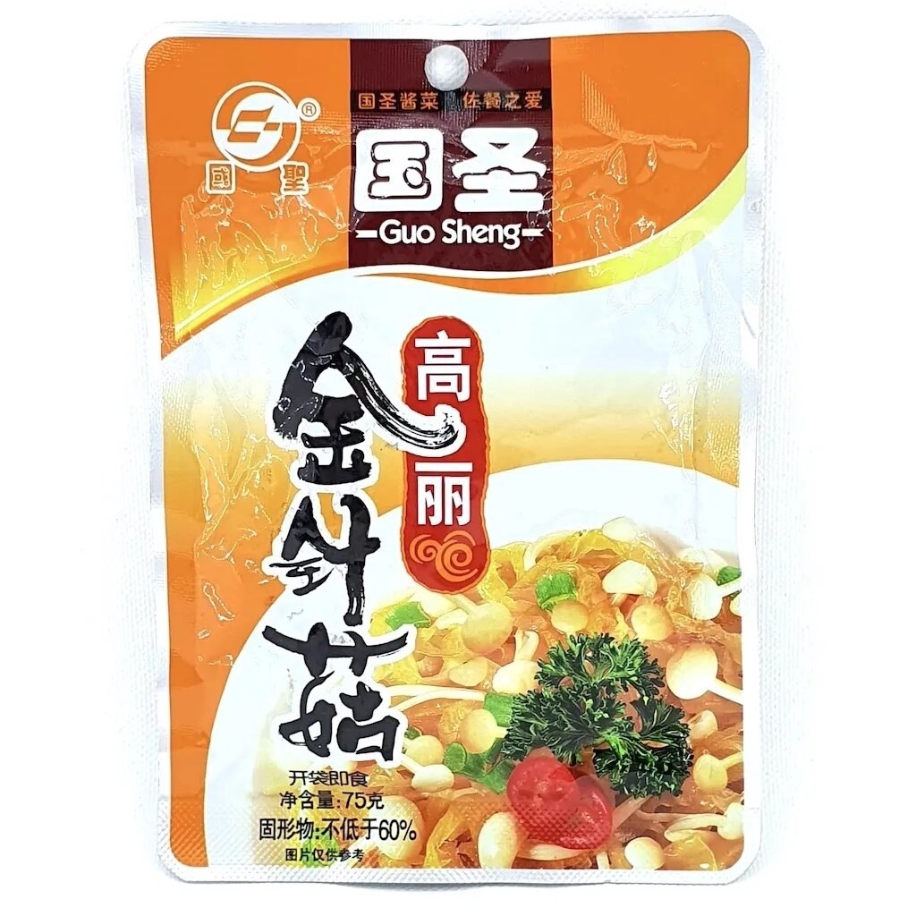 GS Cabbage &amp; Enoki Mushroom 國聖高麗金針菇 75g