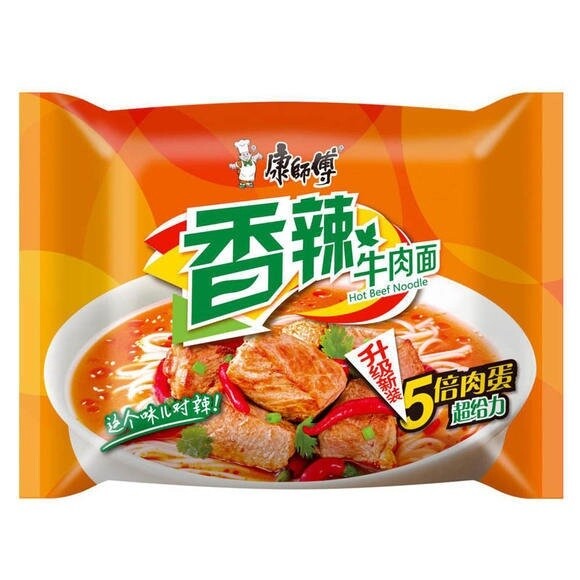 KSF Spicy Beef Noodle 康师傅香辣牛肉面 103g
