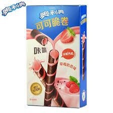 Oreo Cocoa Crispy Rolls Strawberry 50g