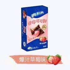 Oreo Mini Cocoa Crispy Biscuit Strawberry 40g