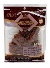 SF Dried Beacurd - Black PepperFlavour 禧福豆乾-黑胡椒 100g