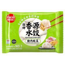 Fresh Asia  Pork &amp; Chinese Sauerkrant Dumplings 香源猪肉酸菜水饺 400g