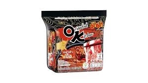Mama OK Mala Beef 妈妈牌麻辣牛肉味拌面 85g x  4 packs