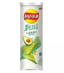 LAY Avocado Potato Chip-Mustard 樂事牛油果薯片-芥末(桶) 104g