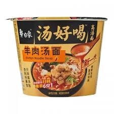 BX Noodle Lamb Soup (Bowl) 白象汤好喝羊肉汤面114G