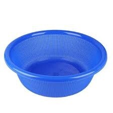 Plastic Round Colander 珠塑塑料圓篩藍色 (310mm x 106mm)