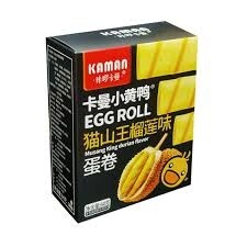 Kaman Egg Roll Musang King 咔囉卡曼猫山王蛋卷 64g