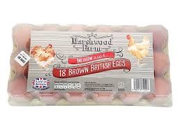 Marshwood Med Brown Egg 18&#39;s 鸡蛋