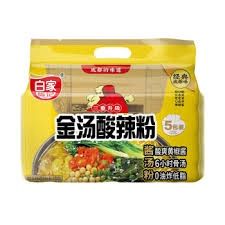 BJ Instant Vermicelli Sour Soup 白家金湯酸辣粉 102g x 5