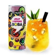 OB Oolong Tea with Popping Boba-Lychee 歐比特蘆薈爆珠烏龍茶-荔枝(罐)240ml