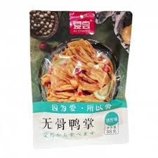 Aichang Bornless Duck Feet Lemon 爱尝无骨鸭掌青柠 88g