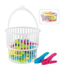 Bettina Laundry Pegs 36pc &amp; Basket