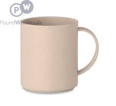 Natural Bamboo PP Beige Coffee Mug 300ml