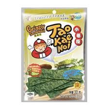 Taokaenoi Crispy Seaweed Snacks Wasabi 小老闆芥末紫菜 32g