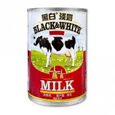 Black &amp; White Evaporated Milk 黑白牌淡奶 410g