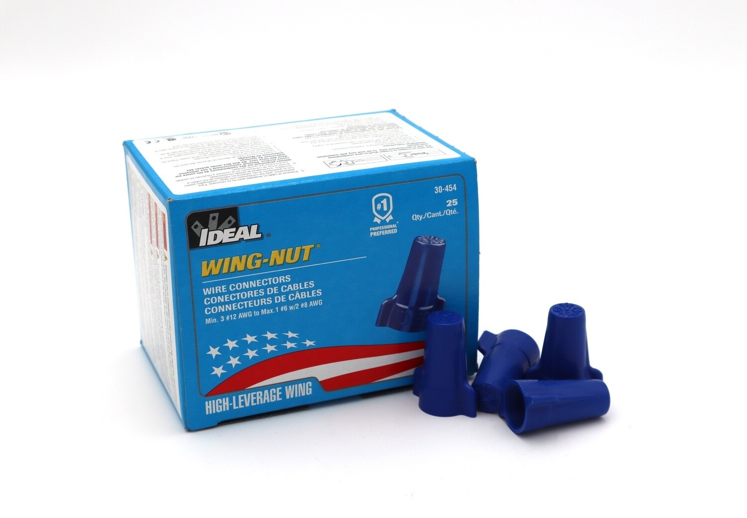 Large Blue Wire Nut w/ Wings