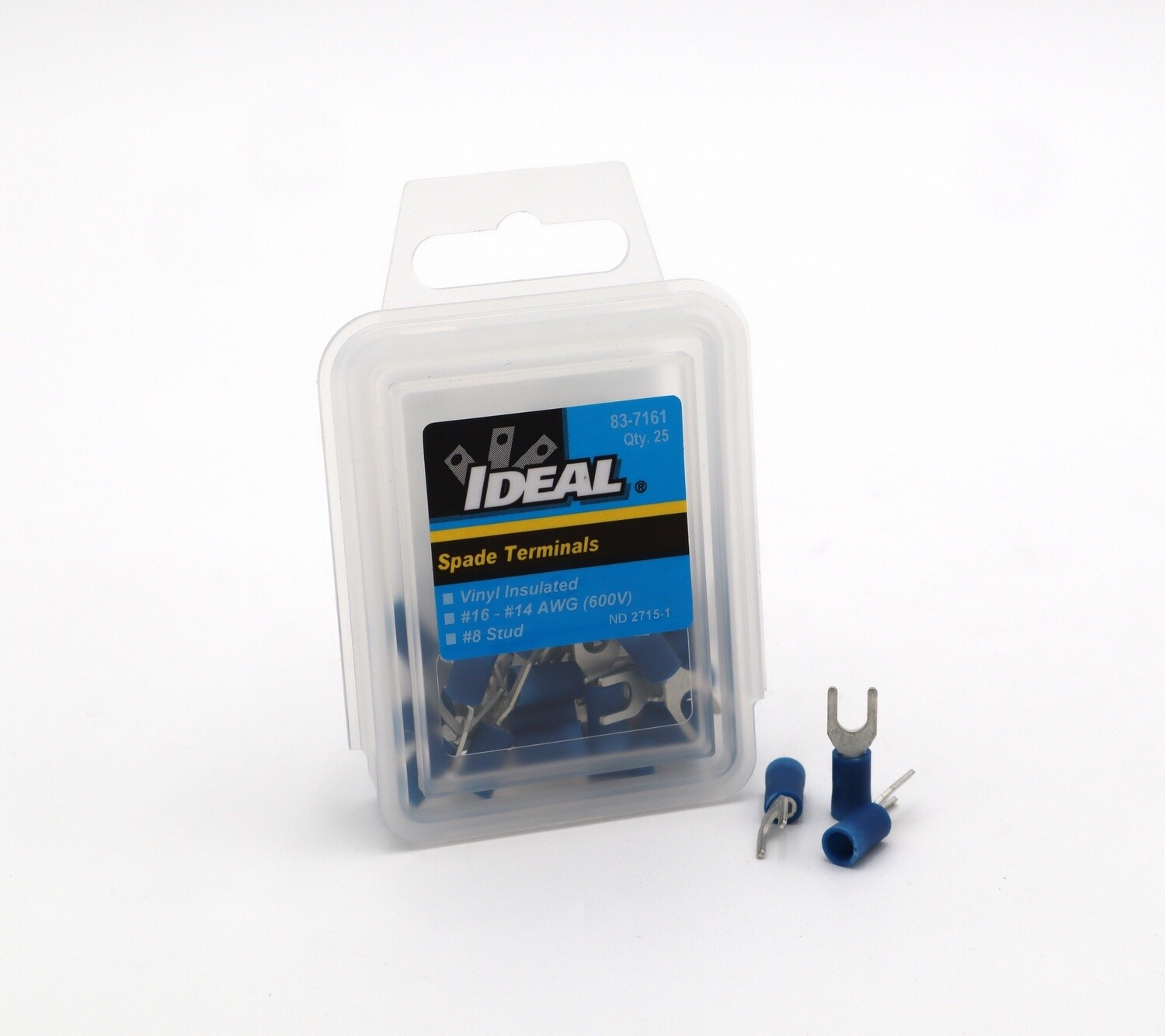 Spade Terminals, Blue (25ct)