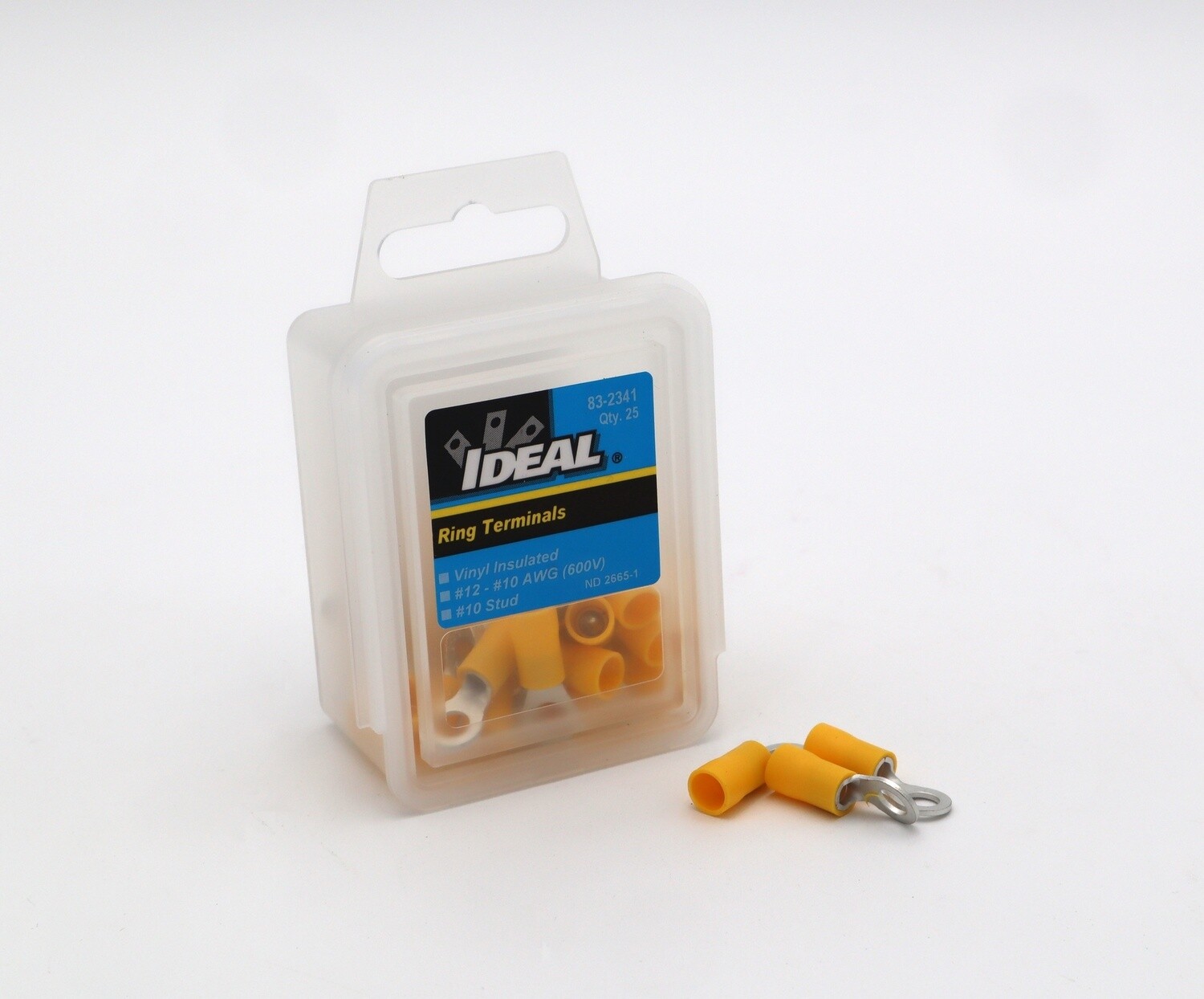 Ring Terminals, Yellow (25ct)