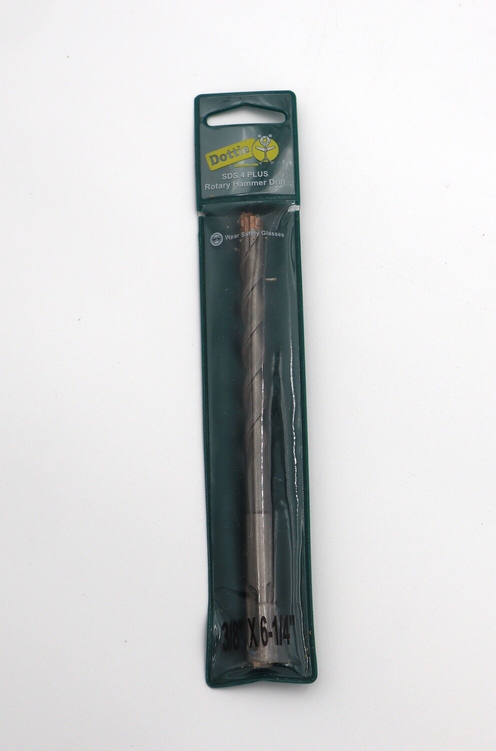3/8'' x 6-1/4'' SDS 4 Plus Rotary Hammer Drill Bit