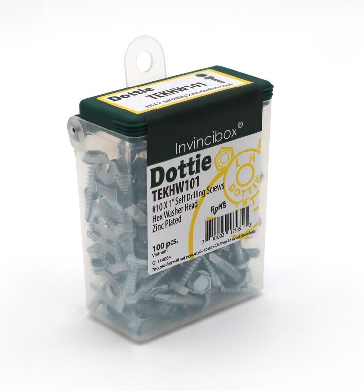 #10 x 1'' Hex Washer Head Self Drilling Screw