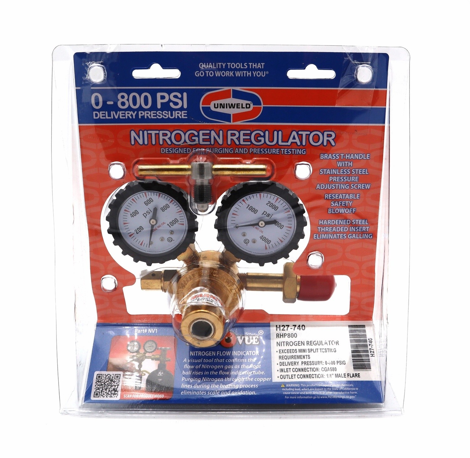 Nitrogen Regulator 800 PSI