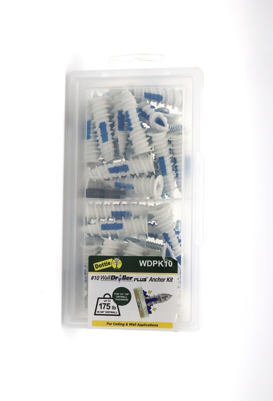 #10 Nylon Walldriller Plus Anchor Kit w/Pan Head Phillips Drive Screws