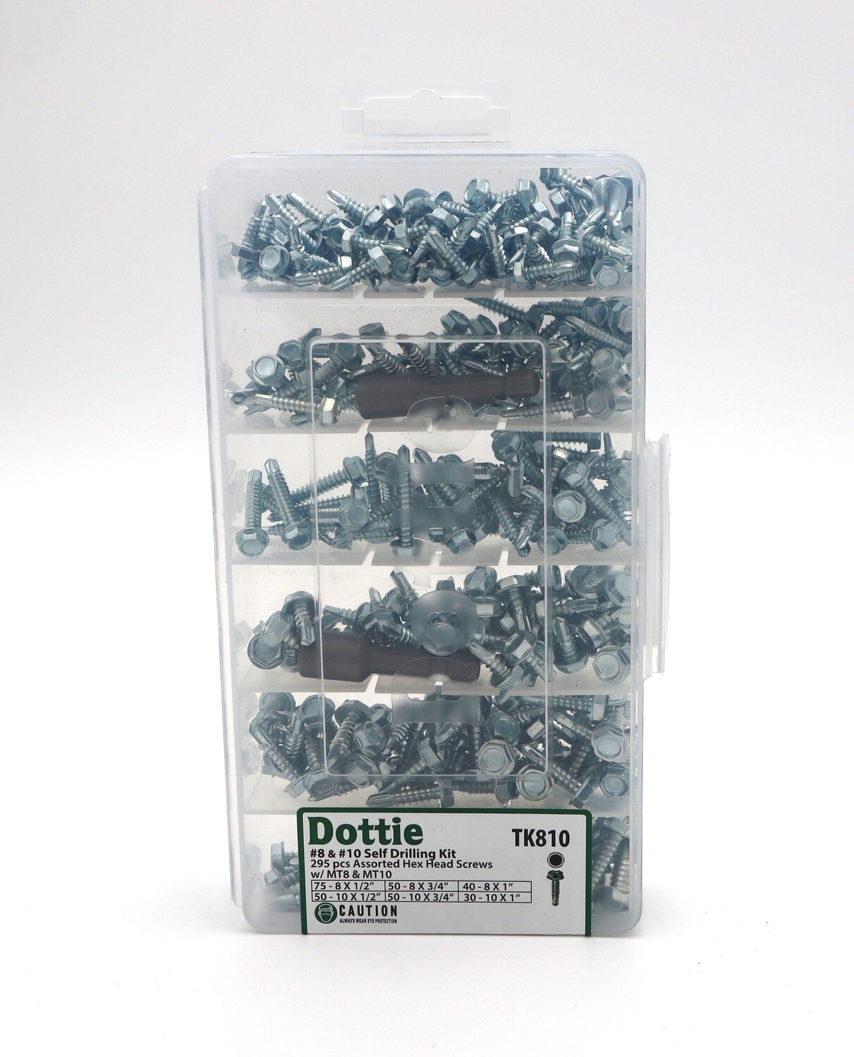 #8-#10 Assorted Hex Head Self-Drilling Screw Kit
