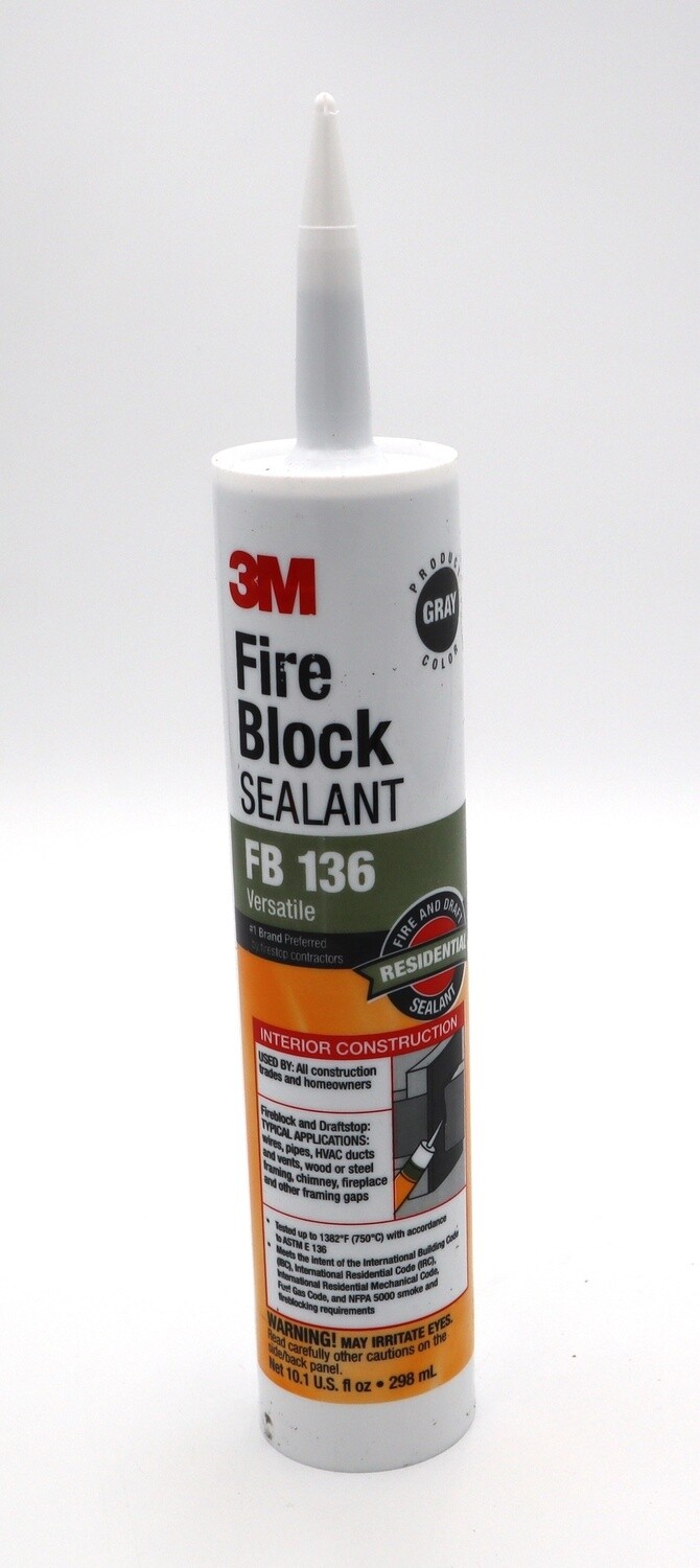 3M FB136 Gray Fire Block Sealant 10.1 oz