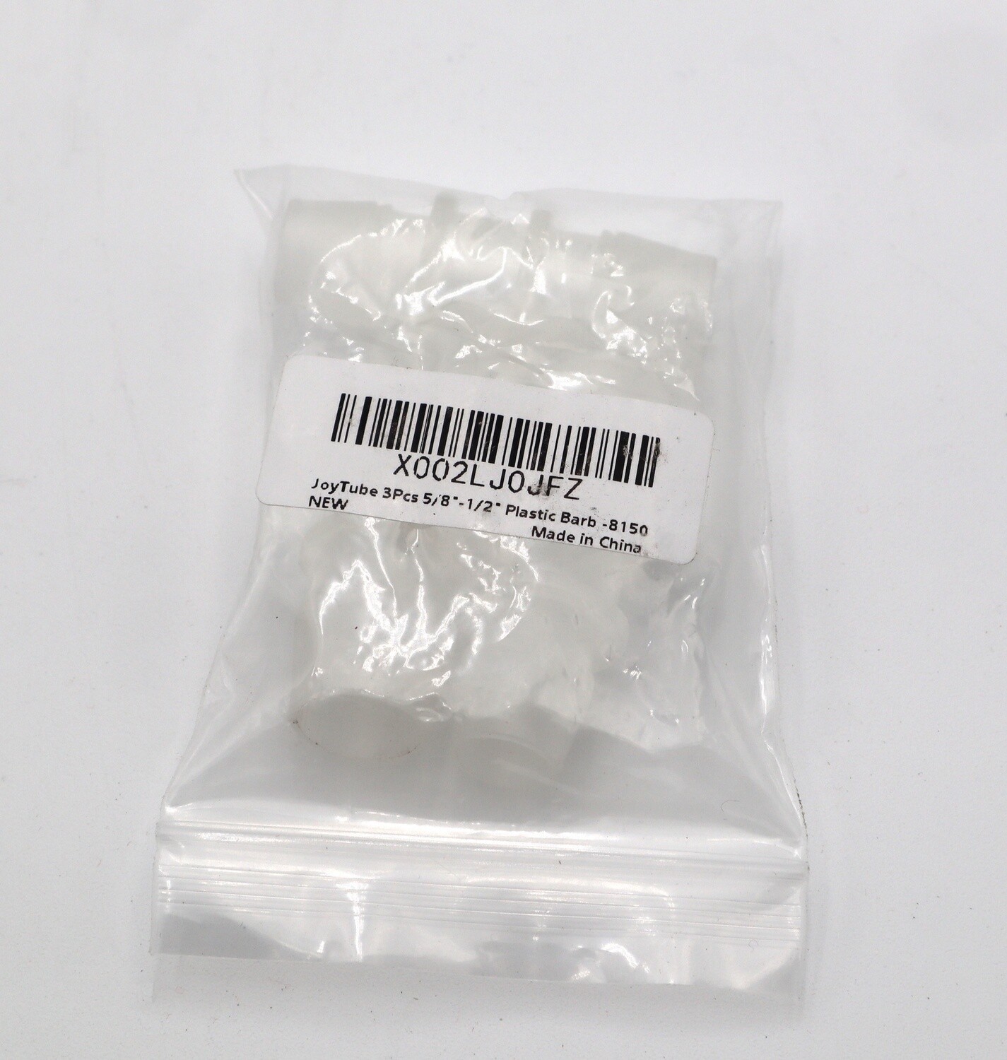 5/8-1/2 Plastic Barb Reducer (Each)