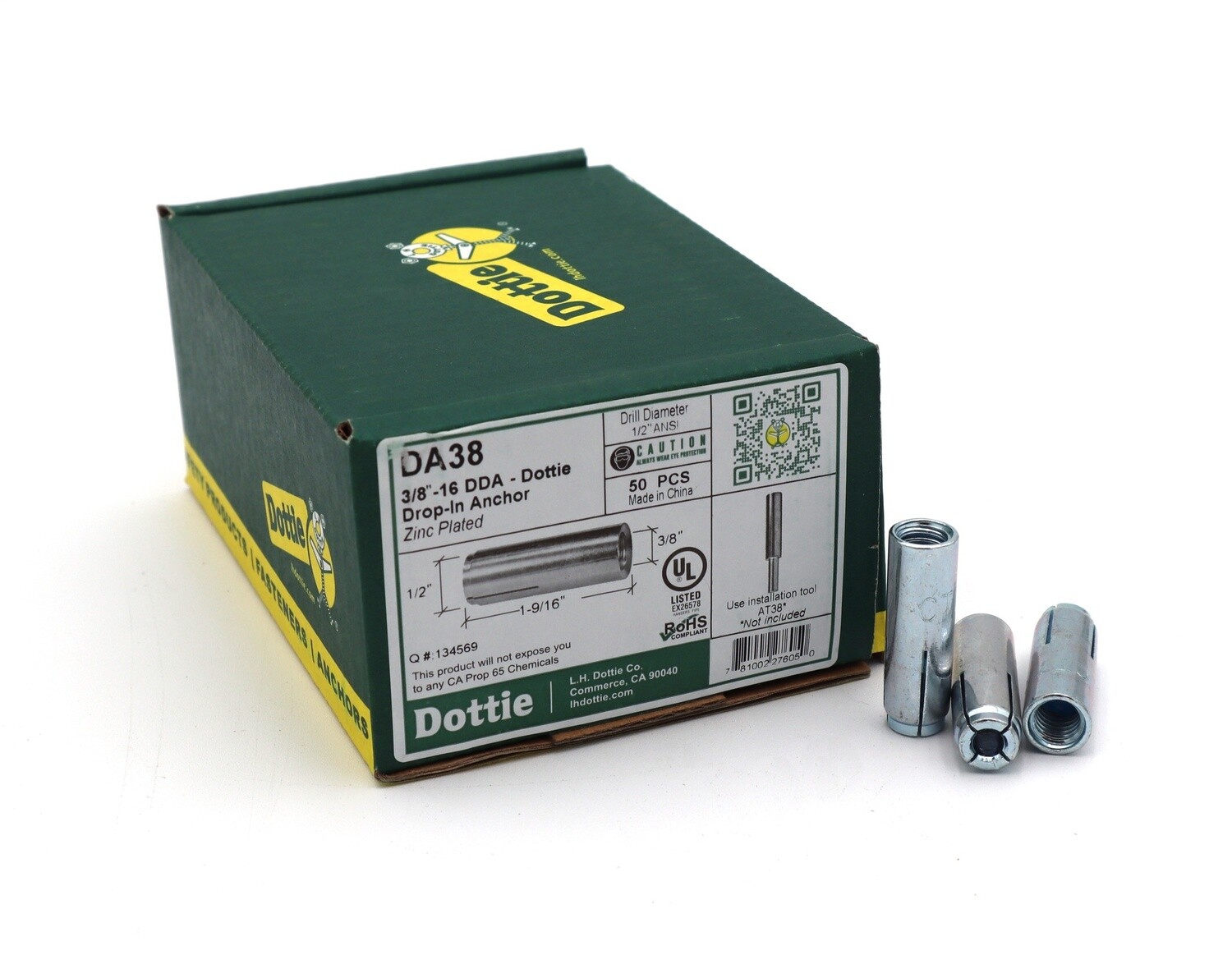 3/8''-16 Drop-In Anchor (DA38) 3/8''-16 Drop-In Anchor (DA38)