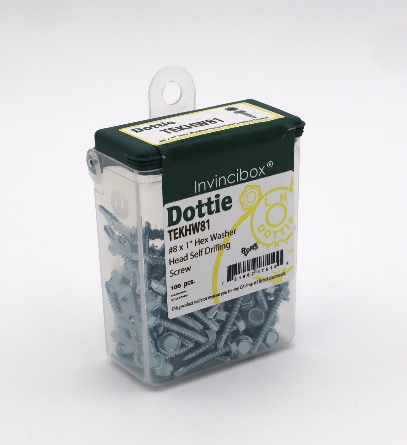 TEKHW81 #8 x 1'' Hex Washer Head Self Drilling Screw TEKHW81 #8 x 1'' Hex Washer Head Self Drilling Screw