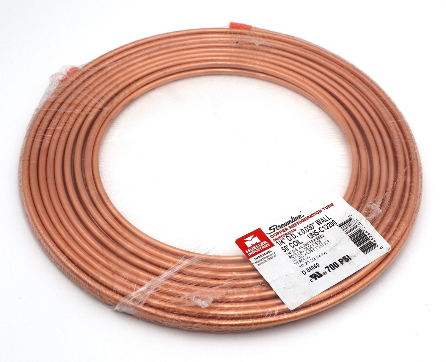 1/4" OD Copper Pipe 50'
